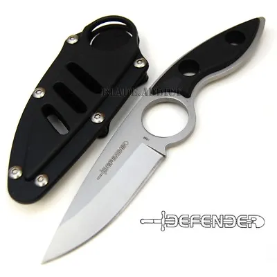 7  TACTICAL MILITARY COMBAT FIXED BLADE NECK KNIFE W/ SHEATH BOOT POCKET CAMPING • $11.35