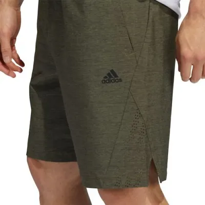 Adidas Mens Axis 20 Woven Heathered Shorts Size 2xl Nwt Focus Olive $35 • $23.95