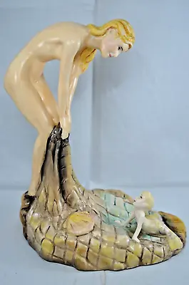 Carlton Ware Trial Figure - Nude Lady And Mermaid • £150