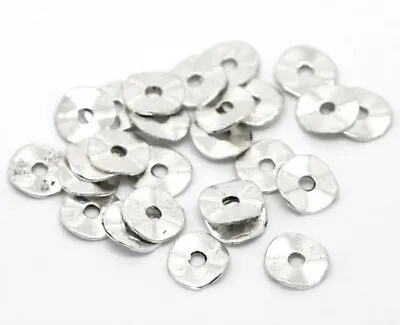 🎀 SALE 🎀 100 Tibetan Silver Spacer Beads For Jewellery Making • £1.99