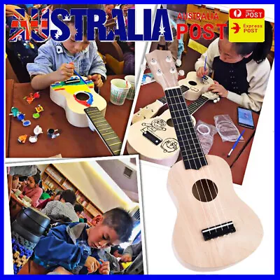 21 Inch Ukulele 4 String Hawaii Guitar Kids Music Beginner Gift DIY Instrument • $14.24