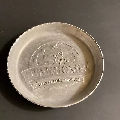 Vintage Stanhome STANLEY HOMES Aluminum Metal Cocktail Drink Coasters/ashtray • $3