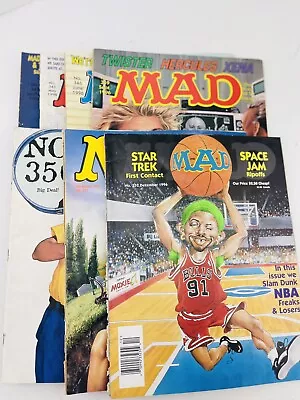 Vintage Lot Of 7 MAD Magazines 1996 Issues 342 345 346 349 350 351 352 • $16.06