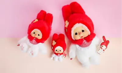 [My Melody] My Melody Monchhichi Big Head Doll SS / S / M • $75