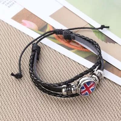 Rope Wristband UK Bracelets Jewellery Union Jack Flag Bracelets • £6.24