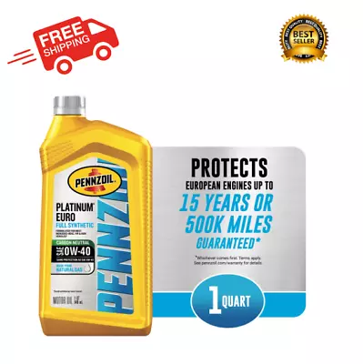 Pennzoil Ultra Platinum Full Synthetic 0W-40 Motor Oil (1 Quart) USA • $12.82