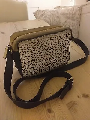 £40 • Buy Hobbs Cross Body Bag,  Cow Leather & Suede, Designer Animal Print Handbag 