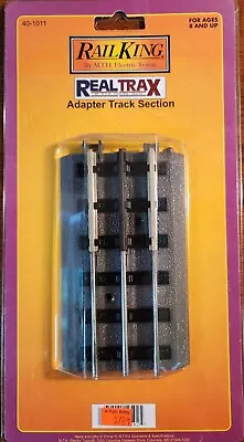 O Gauge Rail King #40-1011 By M.T.H. Real Trax Adapter Track Section • $3.95