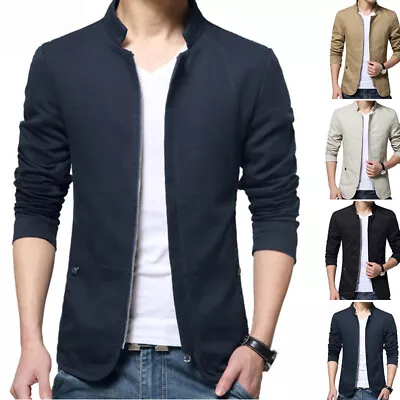 Men's Casual Slim Fit Business Formal One Button Suit Blazer Coat Jacket Tops • $23.44