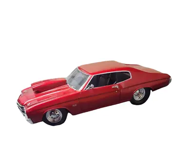 Welly Limited Edition - 1970 DK Red Chevelle Pro Street 1:18  No Box • $74.98