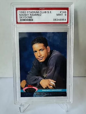 1992 Stadium Club Manny Ramirez - Rookie Card PSA 9 • $2.25