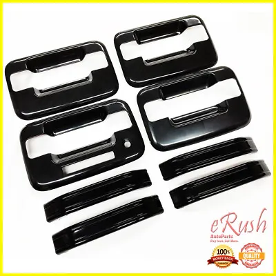 $22.99 • Buy For 2004-2014 Ford F-150 Blackout Door Handle Covers With Keypad Cutout Set F150