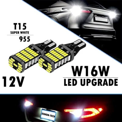 ERROR-FREE Bright White LED Reverse Light Bulbs For Ford Fiesta MK6 MK7 MK8 (6000K)