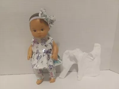 8  Doll Clothes Handmade To Fit American Girl 8  Baby Doll-Pant Top Bow   C52 • $8.99