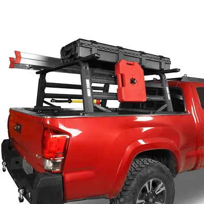 Hooke Road Black Bed Ladder Cargo Rack Universal Pickup Truck Adjustable Maximum • $889.56
