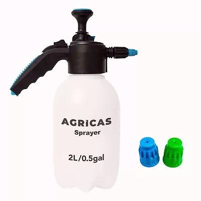 AGRICAS 0.5 Gallon Hand Pump Sprayer 2L Pressure  Lawn An Garden Sprayer • $19.99