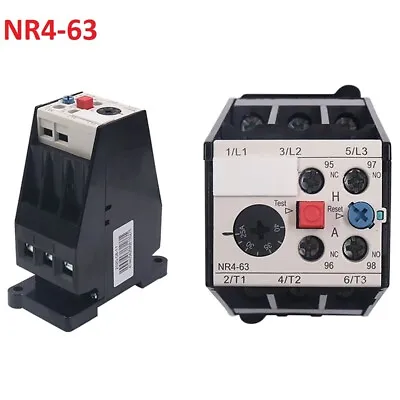 NR4-63 Thermal Overload Relay Motor Overload Protection Relays 0.4A To 63A • $336