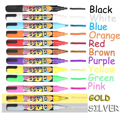 $16.14 • Buy LED Chalkboard Marker 12 Liquid Chalk Markers (2 Tip Sizes) Blackboard Pen Label