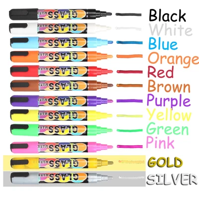 $16.14 • Buy LED Chalkboard Marker 12 Liquid Chalk Markers (2 Tip Sizes) Blackboard Pen Label