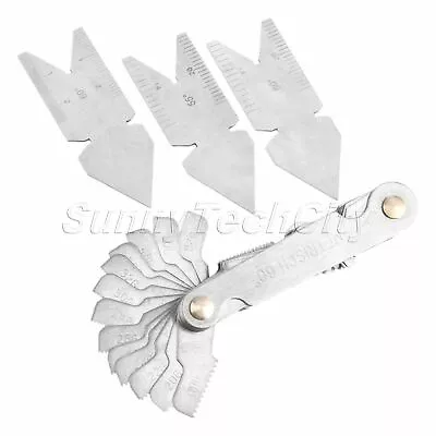 4Pack Steel Metal Measure Whiwortk 55 Metrisch 60 Center Pitch Gauge Ispection Z • $8.07