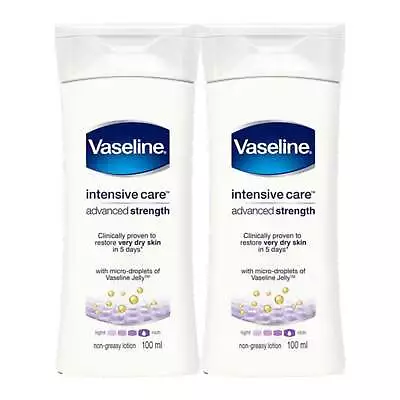 Vaseline Intensive Care Advanced Strength Lotion 100ml (Pack Of 2) • $13.99