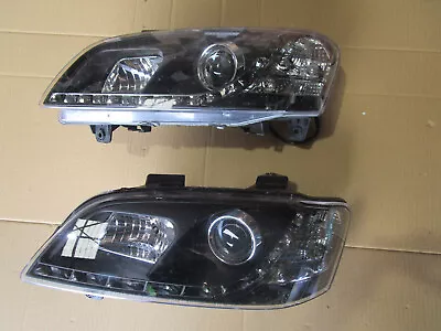 LED BLACK HEADLIGHTS LAMPS For HOLDEN COMMODORE VE SERIES 1 OMEGA SS SSV SV8 HSV • $275