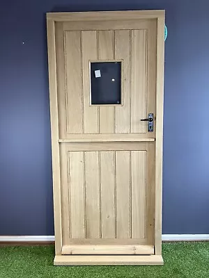 External Double Glazed Front Door Solid Oak Stable Door Single Pane Handcrafted • £1255