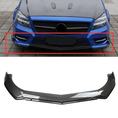 $55.18 • Buy For Mercedes-Benz Car Front Bumper Lip Spoiler Splitter Body Kit Carbon Fiber