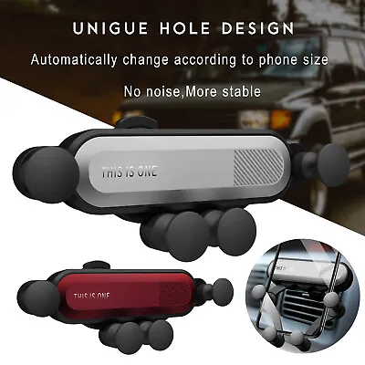 Auto Grip Car Air Vent Mount Gravity Holder Stand For IPhone/Samsung/ Phones Y1 • £5.39