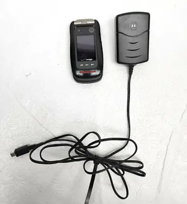 Motorola Barrage V860 Verizon Wireless Camera Flip Cell Phone BLK 3G Waterproof • $29.99