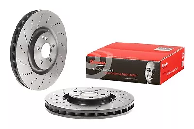 For Mercedes-Benz W218 CLS550 Front Cross Drilled Disc Brake Rotor 360mm Brembo • $109.95