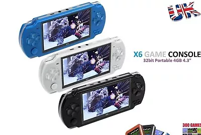 32 Bit 4.3  PXP Portable Handheld Game 4GB Console Player 10000+Games X6 • £28.27