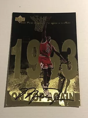 1998 Upper Deck Gatorade Gold Foil Michael Jordan Oversize 1993 9 • $17.99