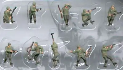 1/144 American Infantry WWII (10) (Painted) • $12.32