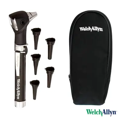 Welch Allyn Pocket Jr Otoscope With Case - Black - 22841 • $107