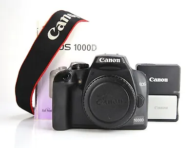 Canon EOS 1000D DSLR 10MP Camera Body Only Canon Battery & Charger 4327 Shots • £54.99