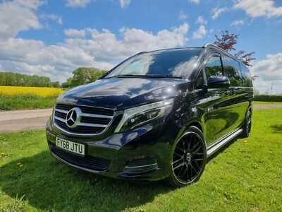 2018 Mercedes V250 Sport Bluetec Xlwb 7 Seater Vip Luxury Minibus Tourer Black • £89999