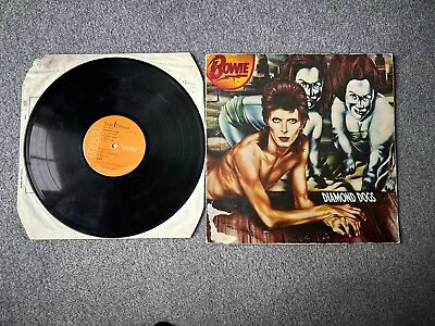 DAVID BOWIE - Diamond Dogs - 1974 UK First Press 11-track LP In Sleeve • £15
