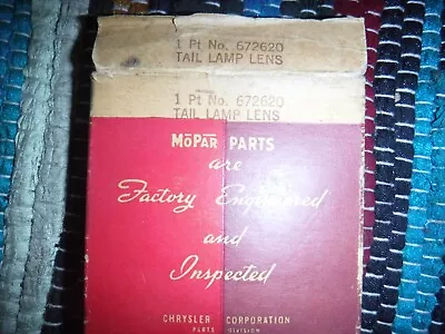 Vintage Nos Mopar Dodge Plyouth Chrysler Desoto Lens Brake Tail Light Naco • $20