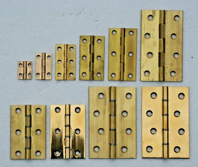 £3.22 • Buy Brass Butt Hinges Solid Drawn Available In Many Sizes. 1  To 4 