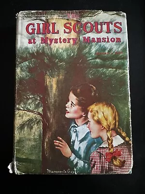 1957 GIRL SCOUTS AT MYSTERY MANSION By Mildred Wirt - First Edition HC/DJ • $19.95