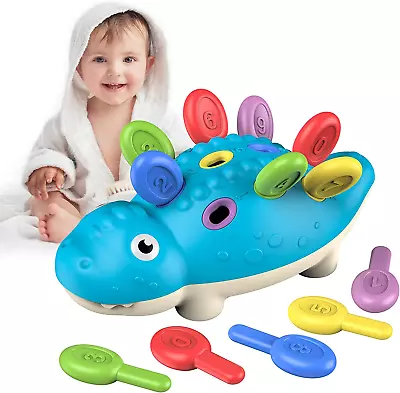 Baby Sensory Montessori Dinosaur Play Toys For Toddlers And Kids 1 2 3 Years Old • £8.69