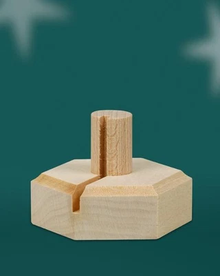 £4.24 • Buy Tree Jewelry Accessories Holder 6x3.5x6 Cm New Christmas Tree Tip Tree Hanging Wood
