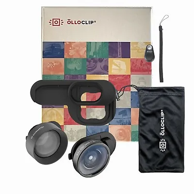 Olloclip Elite Kit -iPhone11 Pro Max -Telephoto + Fisheye/Macro Lenses +RC +Bag • £9