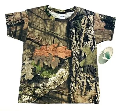 Boys Mossy Oak Camouflage T-Shirt S To XL • $6.98