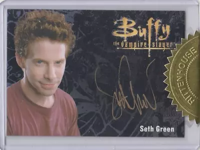 Buffy The Vampire Slayer Ultimate Series 3 SETH GREEN Gold Autograph Auto Card • $49.99