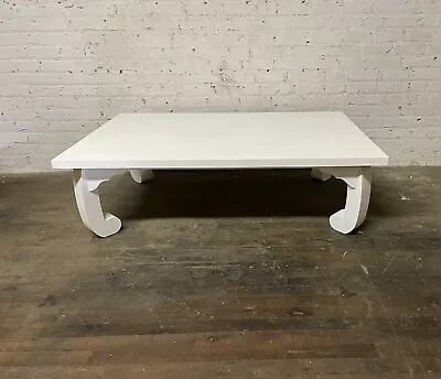Baker Furniture Cocktail Table With Chackle Martinak • $1995