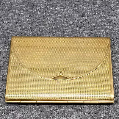 Vintage COTY Powder Compact 1950's Envelope Style Brass England  3.5  • $27.04