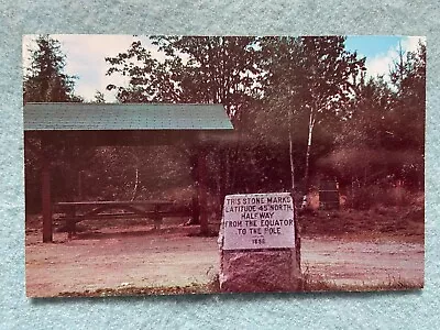 The Equator Stone At Perry Maine Vintage Postcard • $2.99