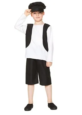 Kids Victorian Poor Boy Outfit Boys Oliver Twist Book Week Fancy Dress Costume • £21.99